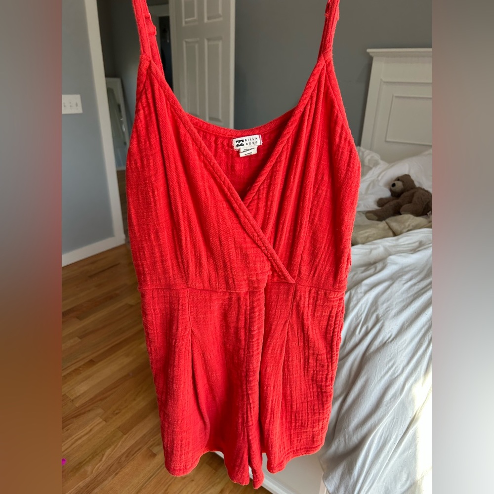 Billabong red romper